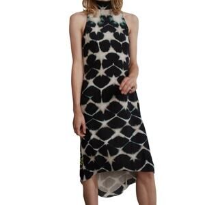 𝅺Anthropologie Laura Siegel Silk Dress Made in India Size S